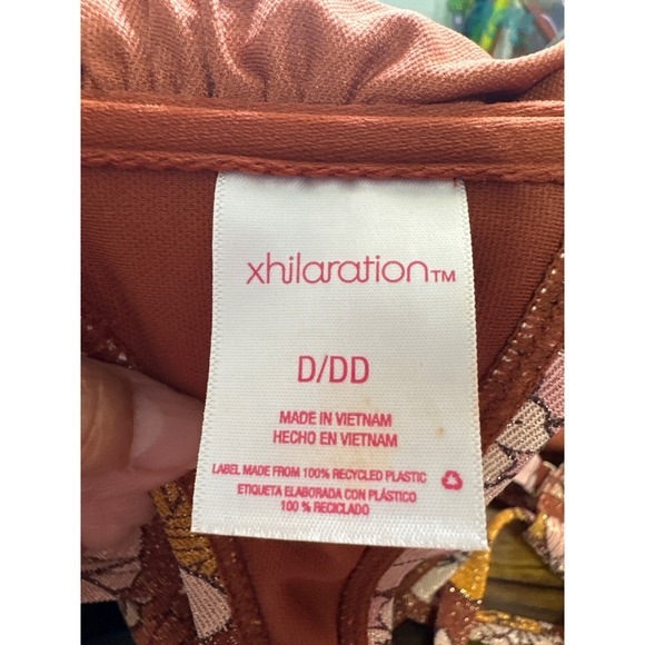 Xhilaration Floral Print Bikini Set Womens Size S Swimsuit Two Piece - Picture 10 of 13